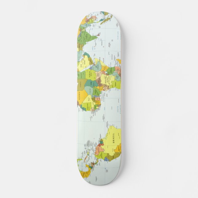 Skateboard world+map+globe+country+atlas (Recto)