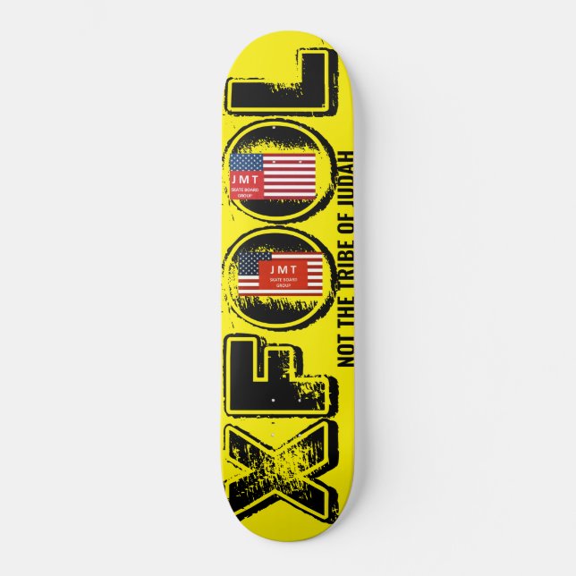 Skateboard X FOOL  Planche à roulettes (Recto)