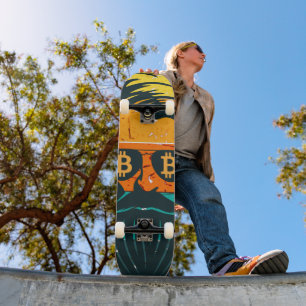 Skateboard Yeux Bitcoin