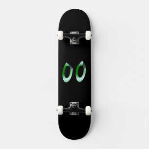 Skateboard Yeux de dessin animé au regard vert