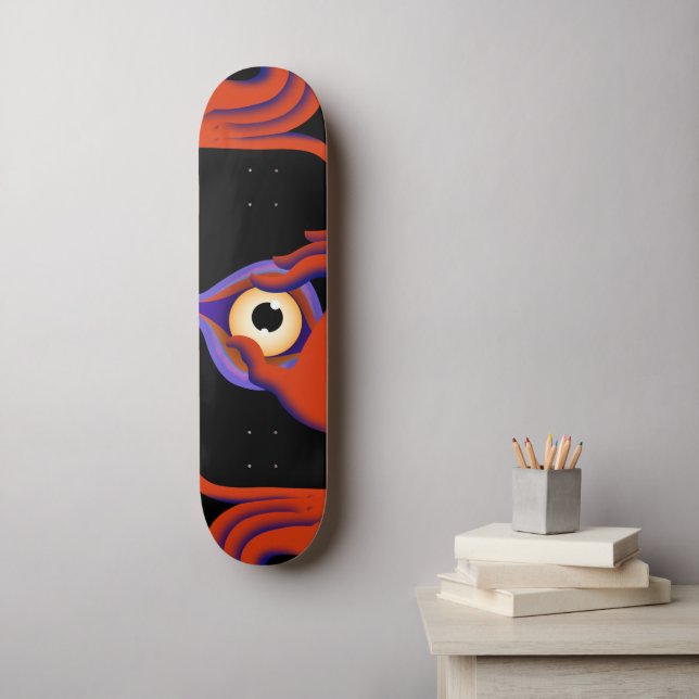 Skateboard yeux ouverts (Art mural)