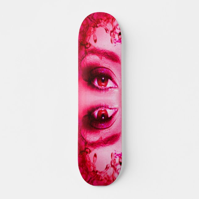 Skateboard Yeux rouges (Devant)