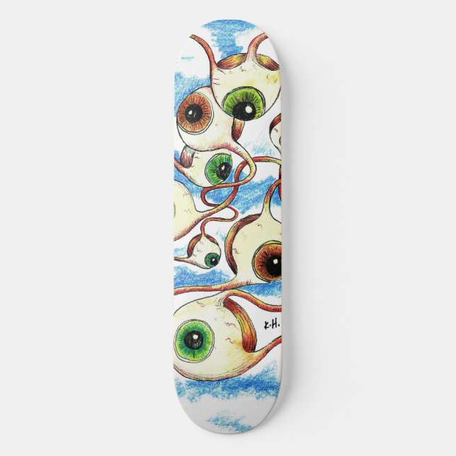 Skateboard Yeux volants (Recto)