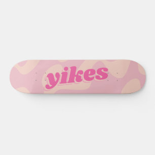Skateboard Yikes Pastel Rose Super Typographie moderne