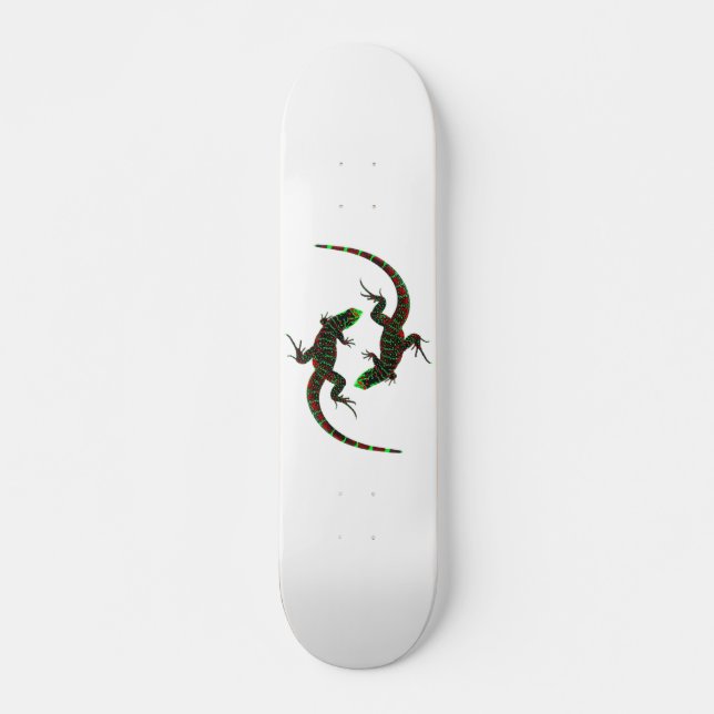 Skateboard Yin Yang Lizards (Devant)