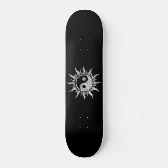 Skateboard Yin-yang - Soleil Mystique - Les dualités de Manda (Recto)
