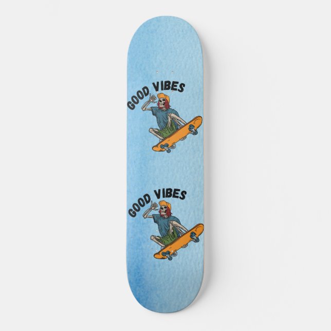 Skateboard Zazzle bonne vibes (Recto)