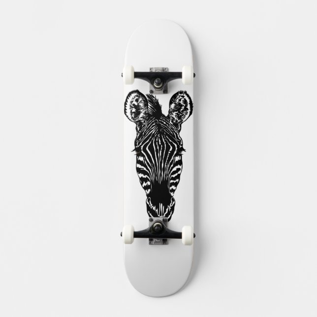 Skateboard Zebra Head (Recto)