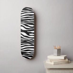 Skateboard Zebra Print, Zebra Stripes, Noir Et Blanc