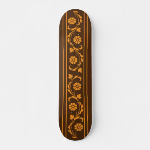 Skateboard Zen Earthtone Cute Floral Graphisme Design