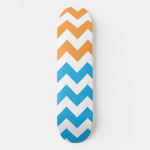Skateboard Zigzag Aqua-Orange