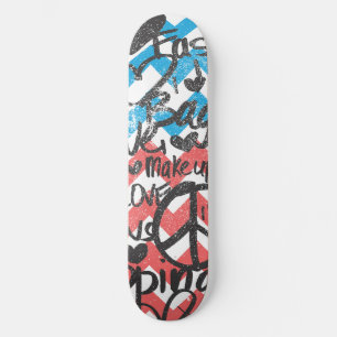 Skateboard ZigZag Pink-Aqua
