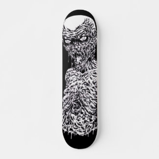 Skateboard Zombie Death Metal Noir Et Blanc Art Deck
