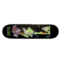 Skateboard Zombie en noir