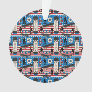 Skateboarding Patriotique Skateboardeur USA