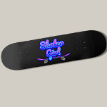Skater Girl Blue Mauve Graffiti Glow Skateboard<br><div class="desc">N'importe quelle Skateboarder Girl va adorer celui-ci - voir ma boutique pour beaucoup d'autres idées cadeaux skateboard.</div>