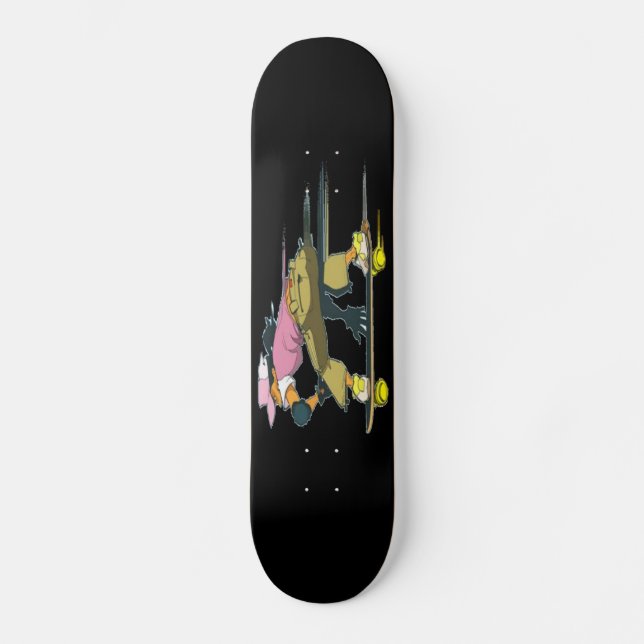 Skater Girl in Motion Skateboard (Recto)