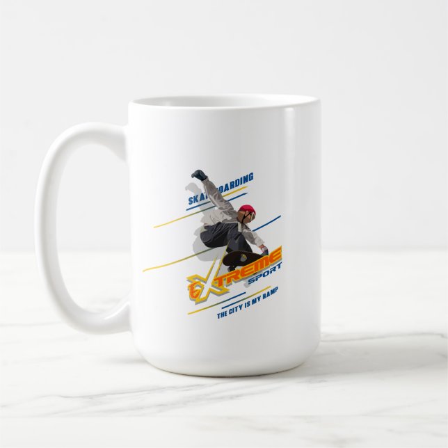 Skateur de sport extrême rétro | #15 Mug Classique (Gauche)