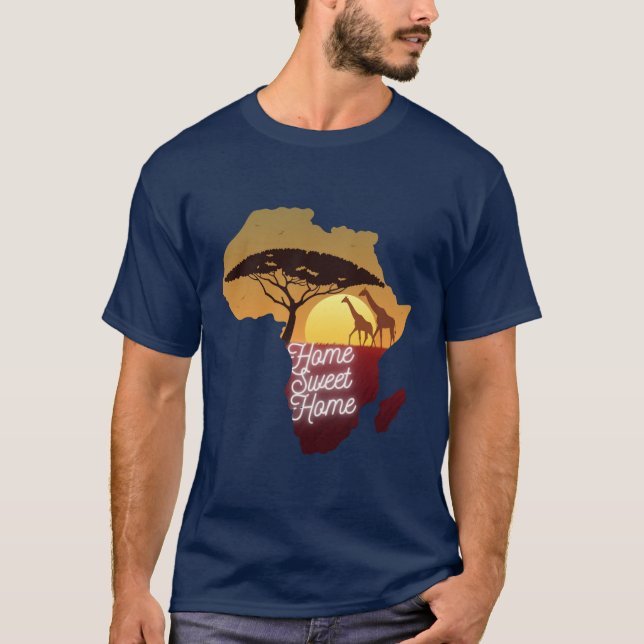 SKAYMARTS | Carte De L'Africain En T-shirt (Devant)