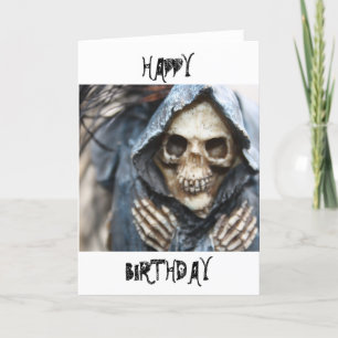Skeleton Bonne carte d'anniversaire
