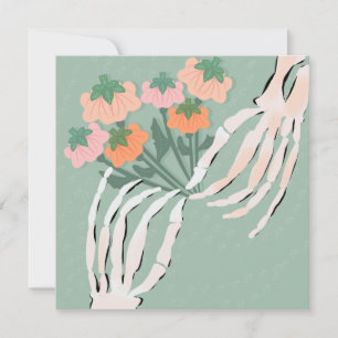 Skeleton Citrouille Bouquet Fête des mariées d'Hal