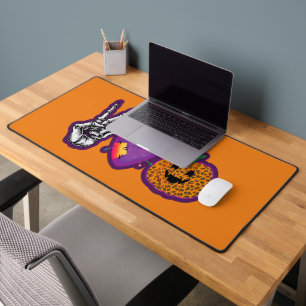 Skeleton Citrouille Peace Love Halloween