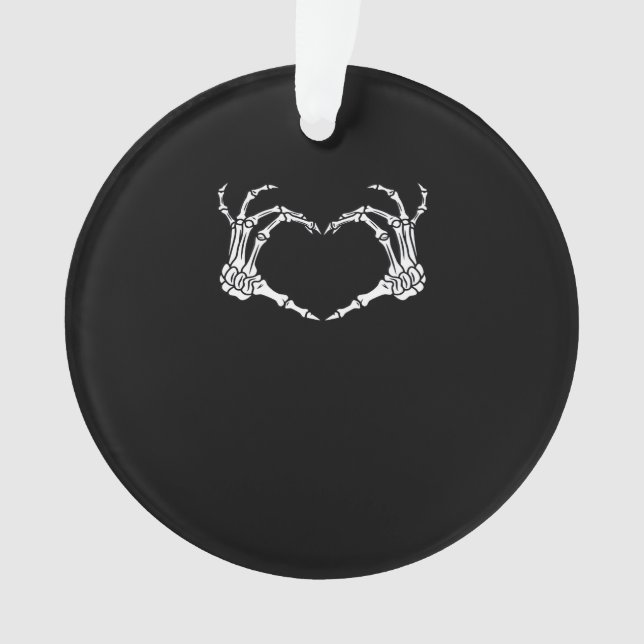 Skeleton Coeur main Halloween Design (devant)