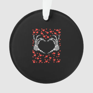 Skeleton Coeur main Valentines Jour Drôle Classiqu