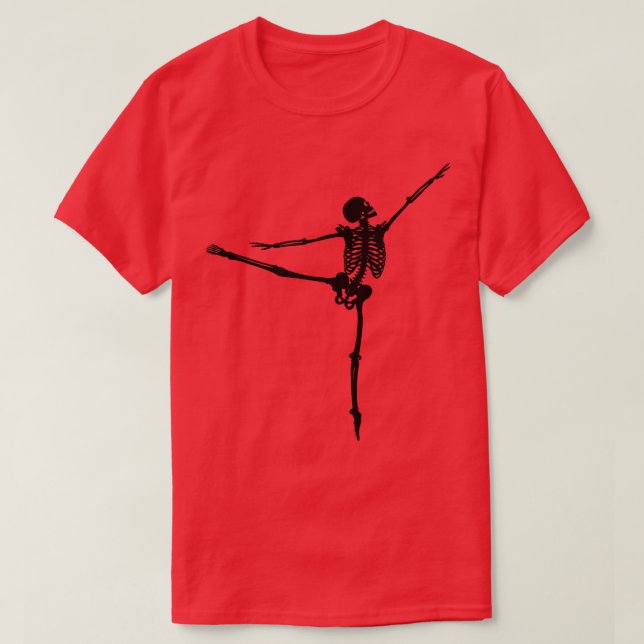 Skeleton de danse - T-shirt de danse de ballet (Design devant)