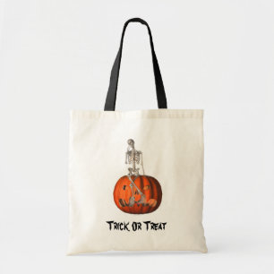 Skeleton Jack-o'-lantern Halloween Sac fourre-tout