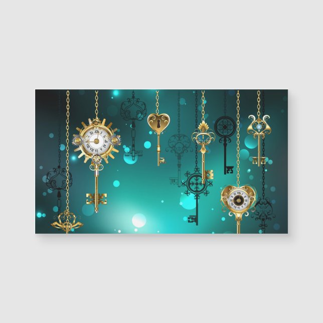 Skeleton Keys on Green Background (Devant)