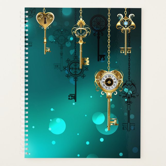 Skeleton Keys on Green Background (Devant)