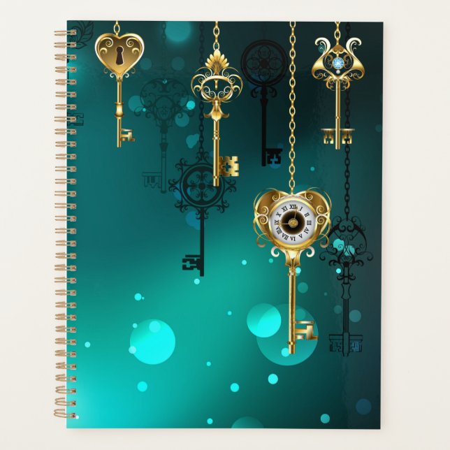 Skeleton Keys on Green Background (Devant)