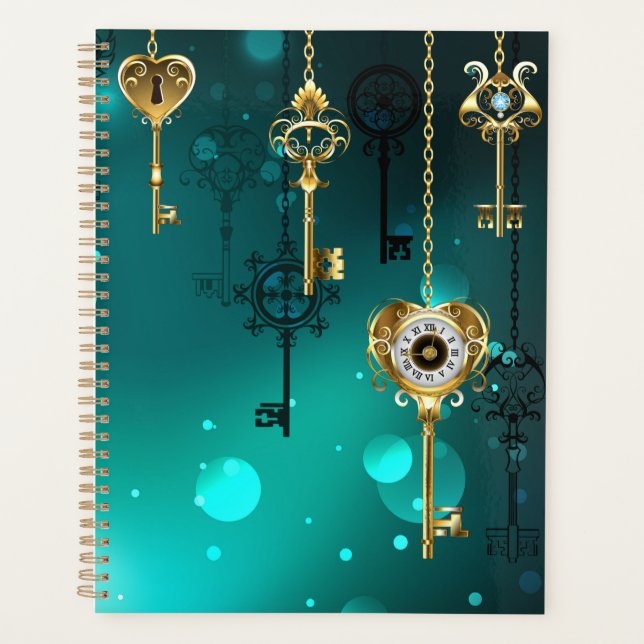 Skeleton Keys on Green Background (Devant)