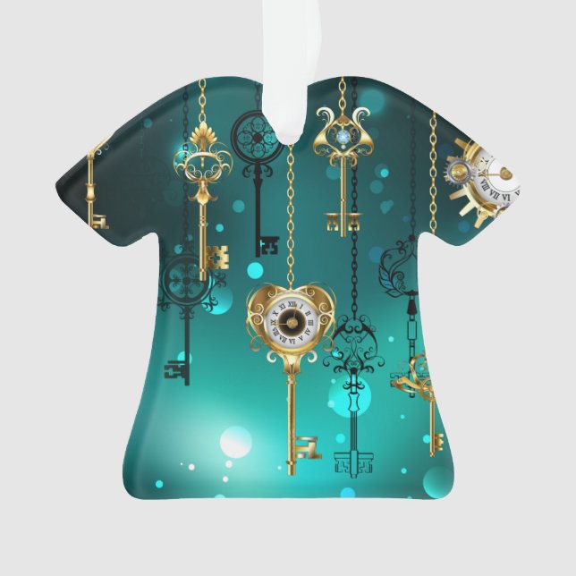 Skeleton Keys on Green Background (devant)