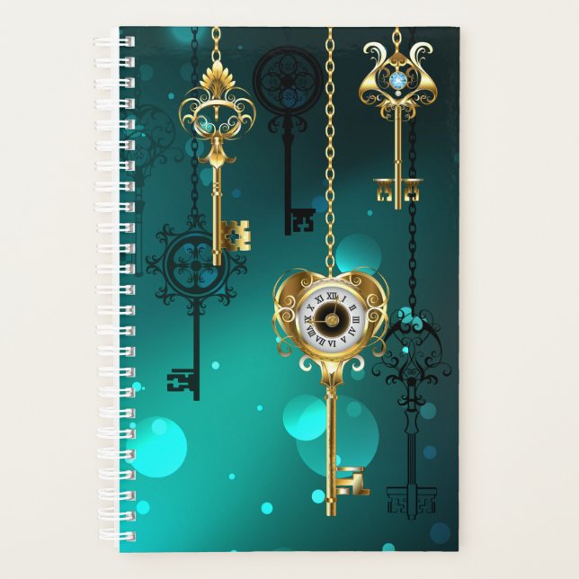 Skeleton Keys on Green Background (Devant)
