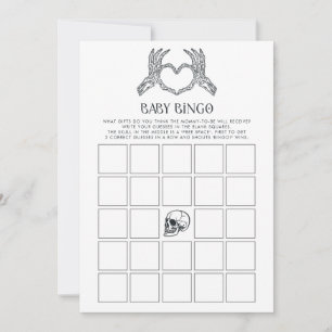 Skeleton Little Boo Bingo Baby shower Jeu