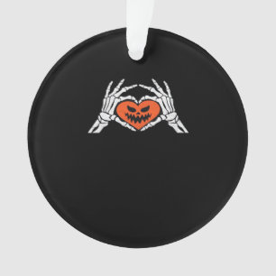 Skeleton Met Un Coeur Halloween Éffrayant Classiqu