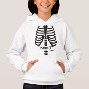 Skeleton Ribs Parties scintillant noire Monogramme