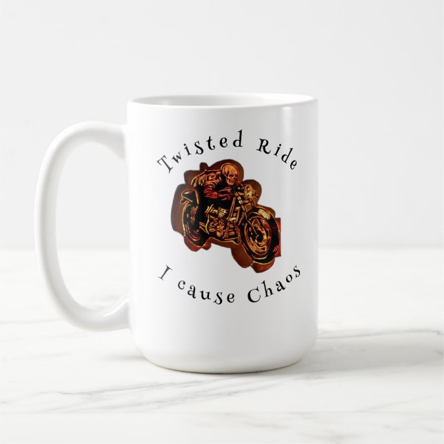 Skeleton Rider Coffee Mug - CherryBombCo (Gauche)