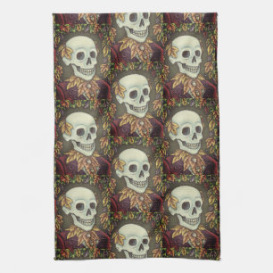 SKELETON, SERVIETTE DE CUISINE GOTHIQUE GENTLEMAN