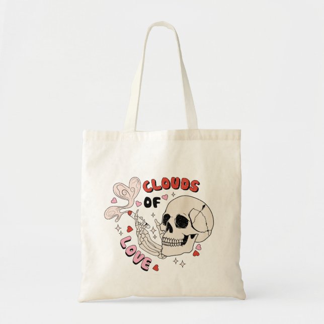 Skeleton Valentine's Day Sac fourre-tout, Sac four (Devant)