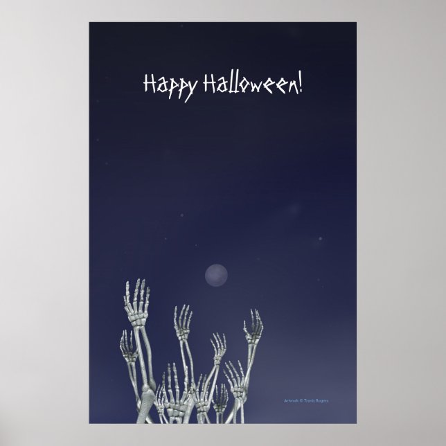 Skeletons - Affiche d'Halloween (Devant)