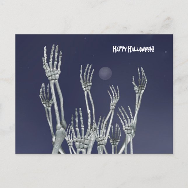 Skeletons - Carte postale Halloween (Devant)