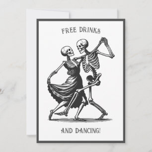 Skeletons Dancing Faire-part de mariage