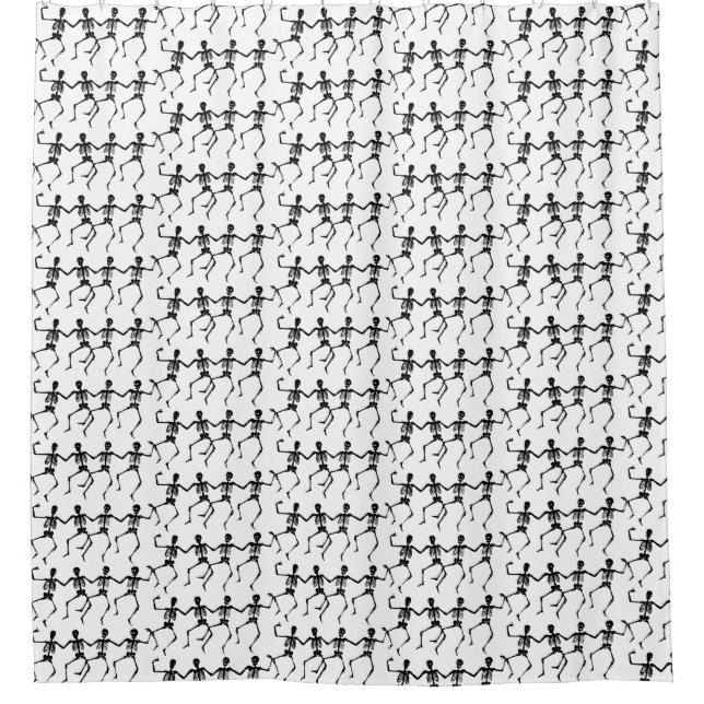 Skeletons dansants Douche rideau (Devant)