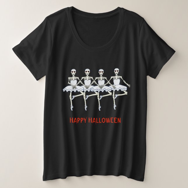 Skeletons de danse de ballet Fête d'Halloween (Design devant)