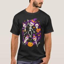 Skeletons de danse T-shirt d'Halloween - Vibe amus