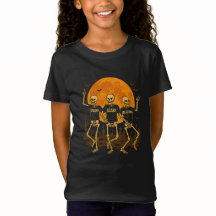 Skeletons éffrayants Halloween T-shirt - Danser