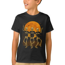 Skeletons éffrayants Halloween T-shirt - Danser